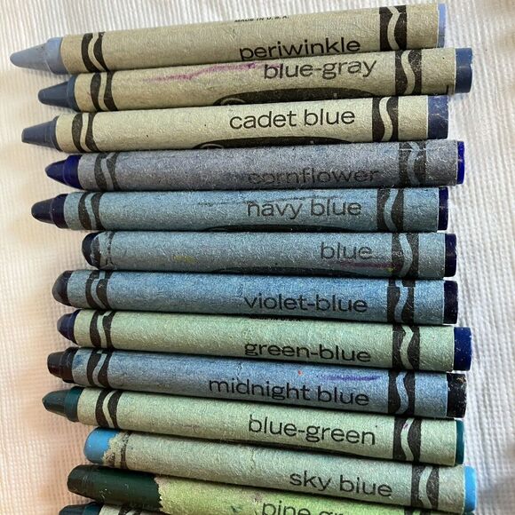 X2 Vtg Crayola Crayon Box Binney & Smith Crayons Retired Colors Incomplete - Picture 3 of 16